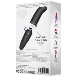 LATETOBED Stimulateur de clitoris Morton 13 x 2.5cm Noir